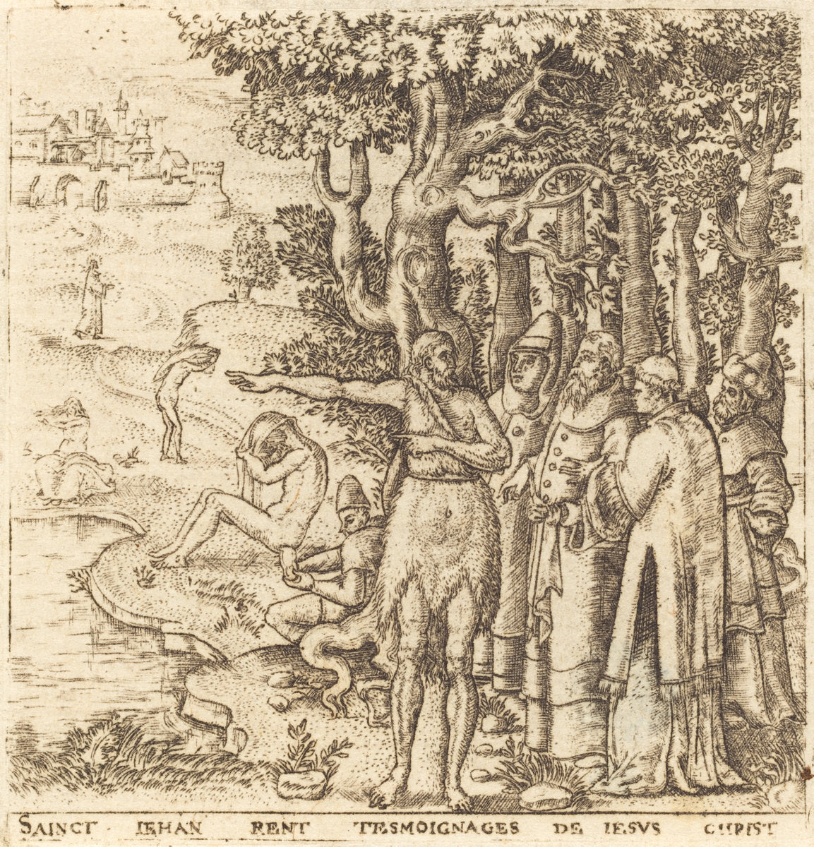 John the Baptist Testifies for Christ by Léonard Gaultier (French, 1561 - 1641), 16X12"(A3)Poster Print