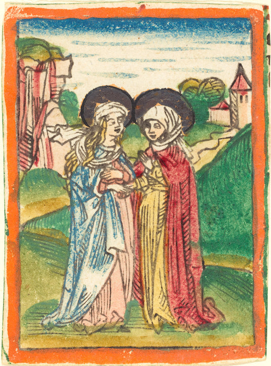 c. 1480/1490 by German 15th Century (The Visitation), 16X12"(A3)Poster Print
