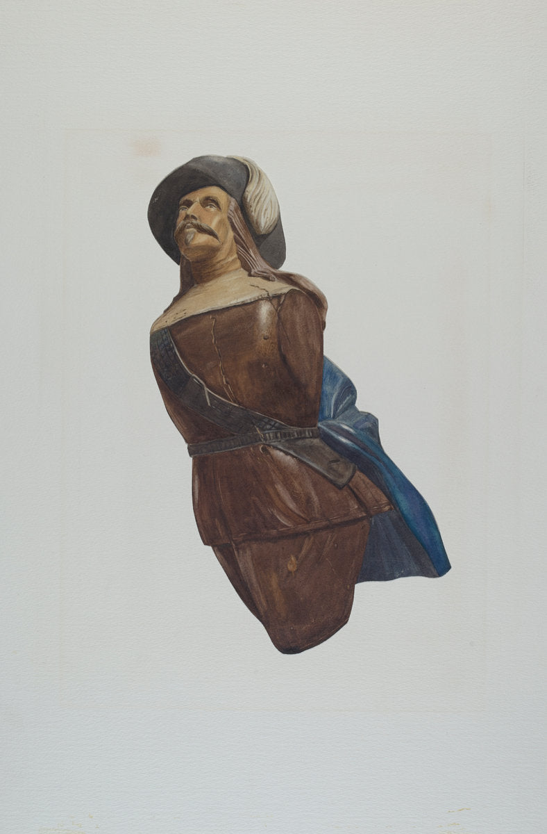 Figurehead by Lucille Chabot (American, born 1908), 16X12"(A3)Poster Print