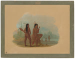 Two Young Hyda Men by George Catlin (American, 1796 - 1872), 16X12"(A3)Poster Print