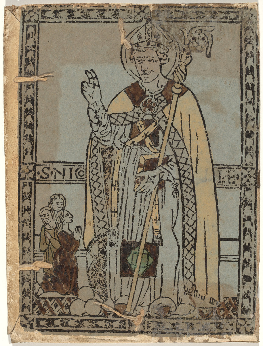 1470s by Italian 15th Century (Saint Nicolas of Myra), 16X12"(A3)Poster Print