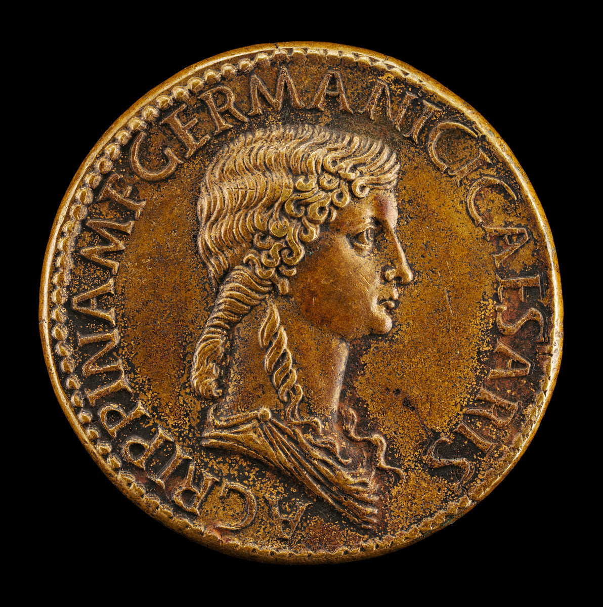 Agrippina Senior, 14 B.C.-A.D. 33, Daughter of Marcus Agrippa, Wife of Germanicus [obverse] by Giovanni da Cavino (Paduan, 1500 - 1570), 16X12"(A3)Poster Print