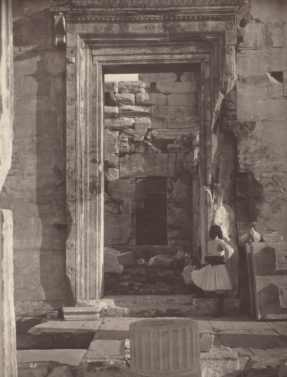 The Acropolis of Athens, plate 21 by William James Stillman (American, 1828 - 1901), 16X12"(A3)Poster Print