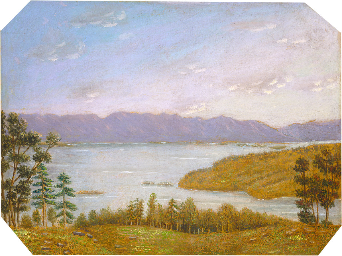 Leverett Pond by Erastus Salisbury Field (American, 1805 - 1900), 16X12"(A3)Poster Print