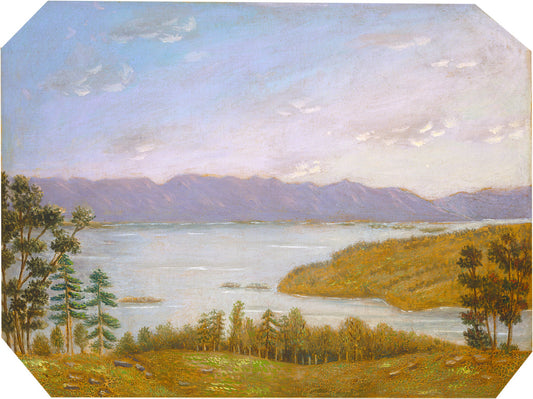 Leverett Pond by Erastus Salisbury Field (American, 1805 - 1900), 16X12"(A3)Poster Print