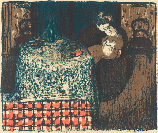 Motherhood (Maternite) by Edouard Vuillard (French, 1868 - 1940), 16X12"(A3)Poster Print