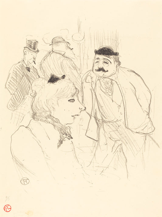 La Tige (Moulin-Rouge) by Henri de Toulouse-Lautrec (French, 1864 - 1901), 16X12"(A3)Poster Print