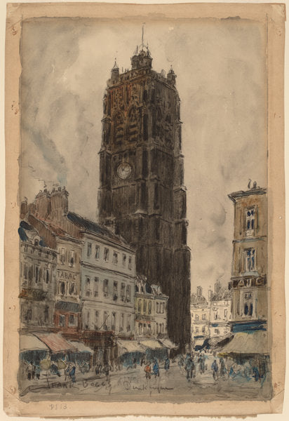 Dunkerque by Frank Myers Boggs (American, 1855 - 1926), 16X12"(A3)Poster Print