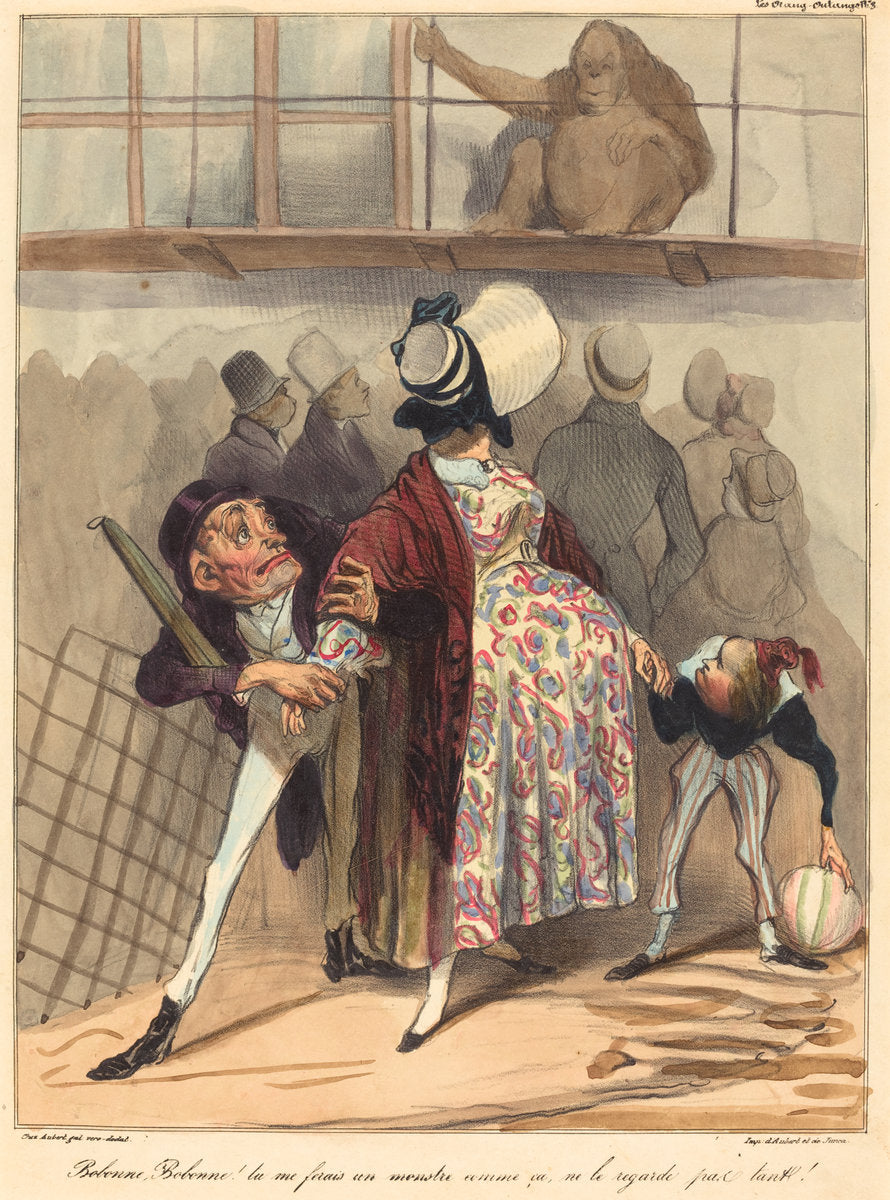 Bobonne... ne le regarde pas tant! by Honoré Daumier (French, 1808 - 1879), 16X12"(A3)Poster Print