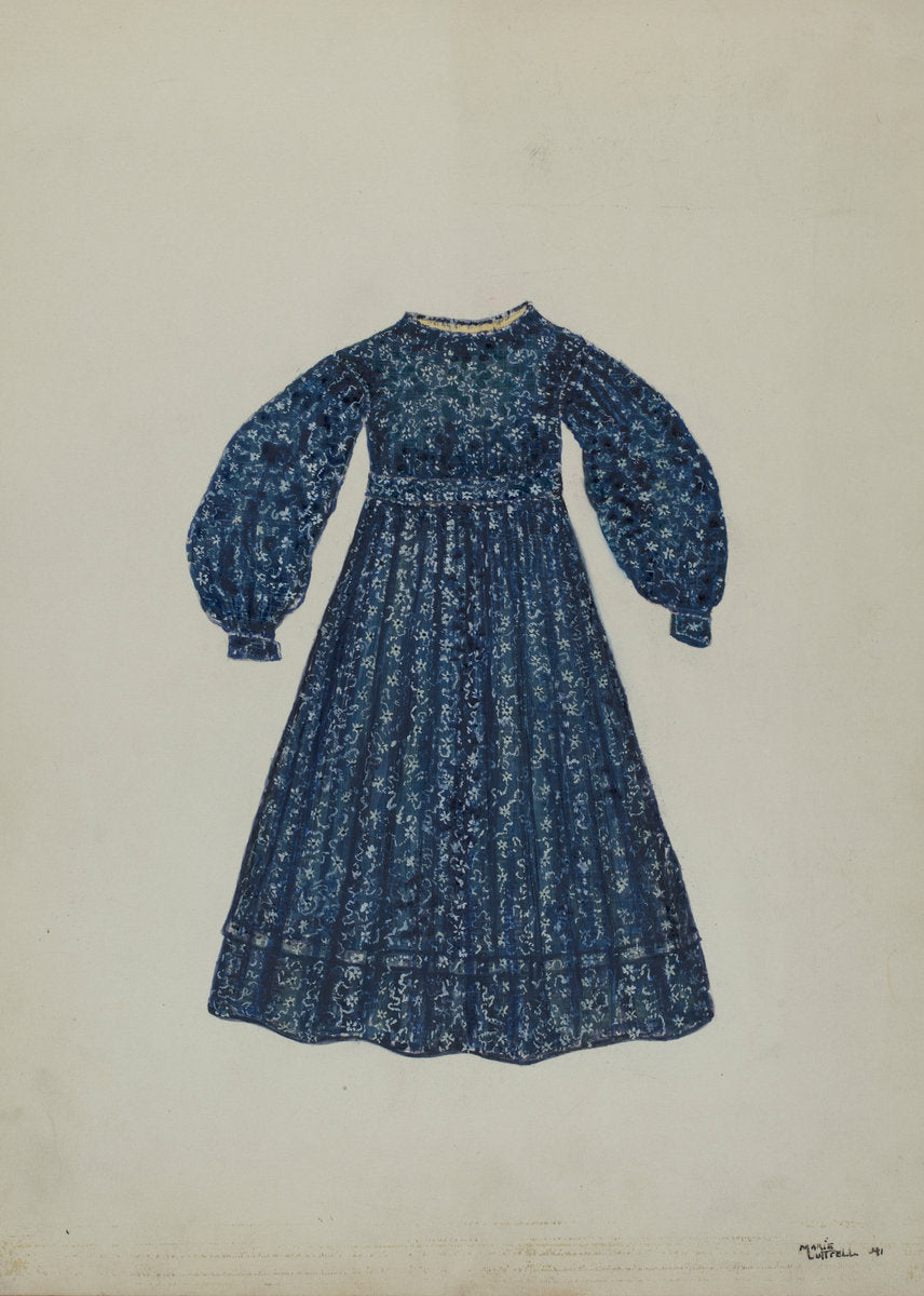 Child's Dress by Marie Lutrell (American, active c. 1935), 16X12"(A3)Poster Print