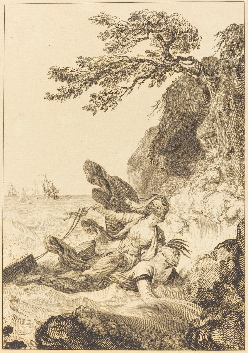 La fiancee du roi de Garbe: La cassette by Jean-Baptiste Tilliard after Charles Monnet (French, 1740 - 1813), 16X12"(A3)Poster Print