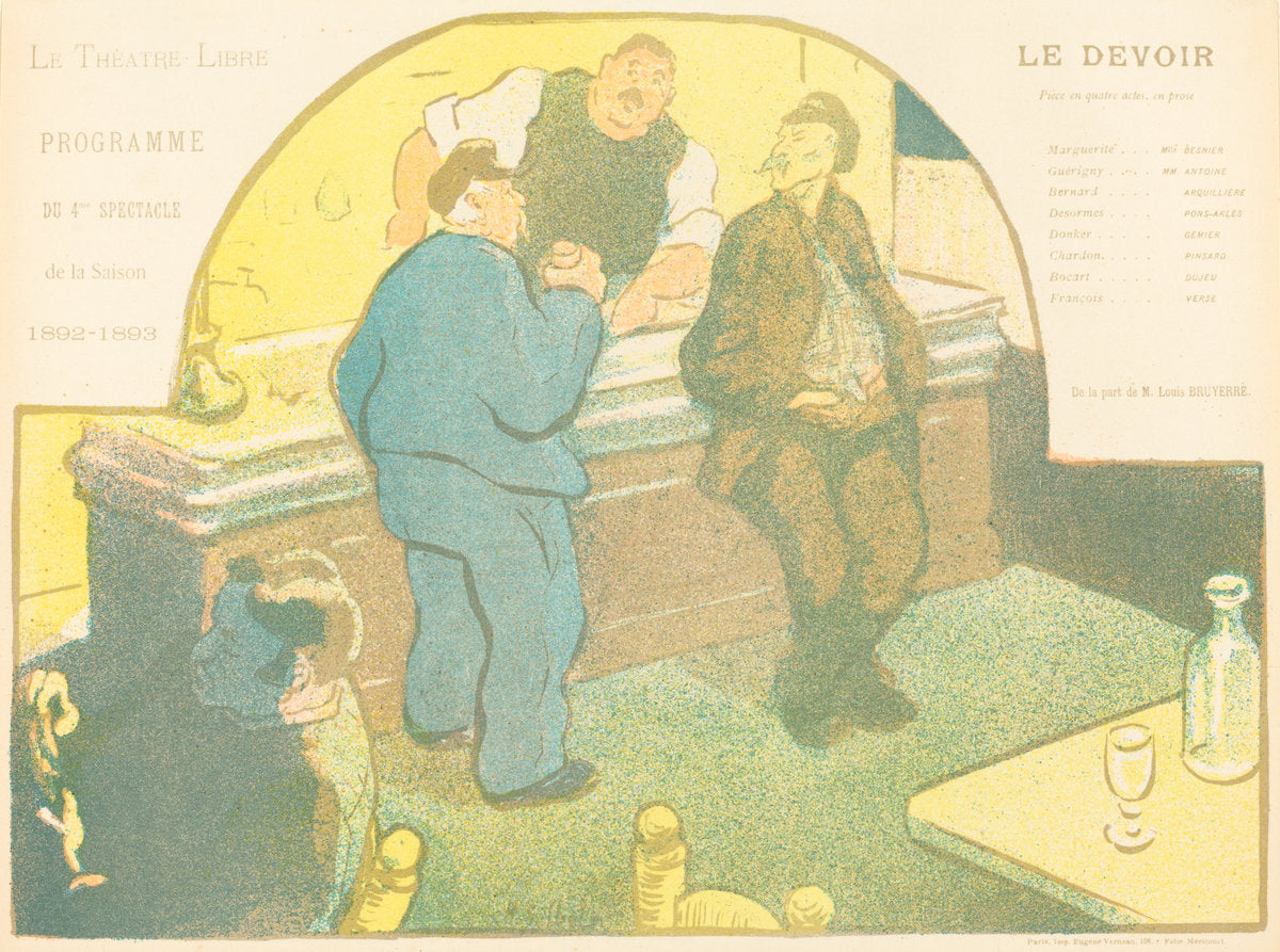 Le Devoir by Henri-Gabriel Ibels (French, 1867 - 1936), 16X12"(A3)Poster Print