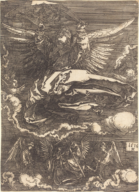 The Sudarium Held by One Angel by Albrecht Dürer (German, 1471 - 1528), 16X12"(A3)Poster Print