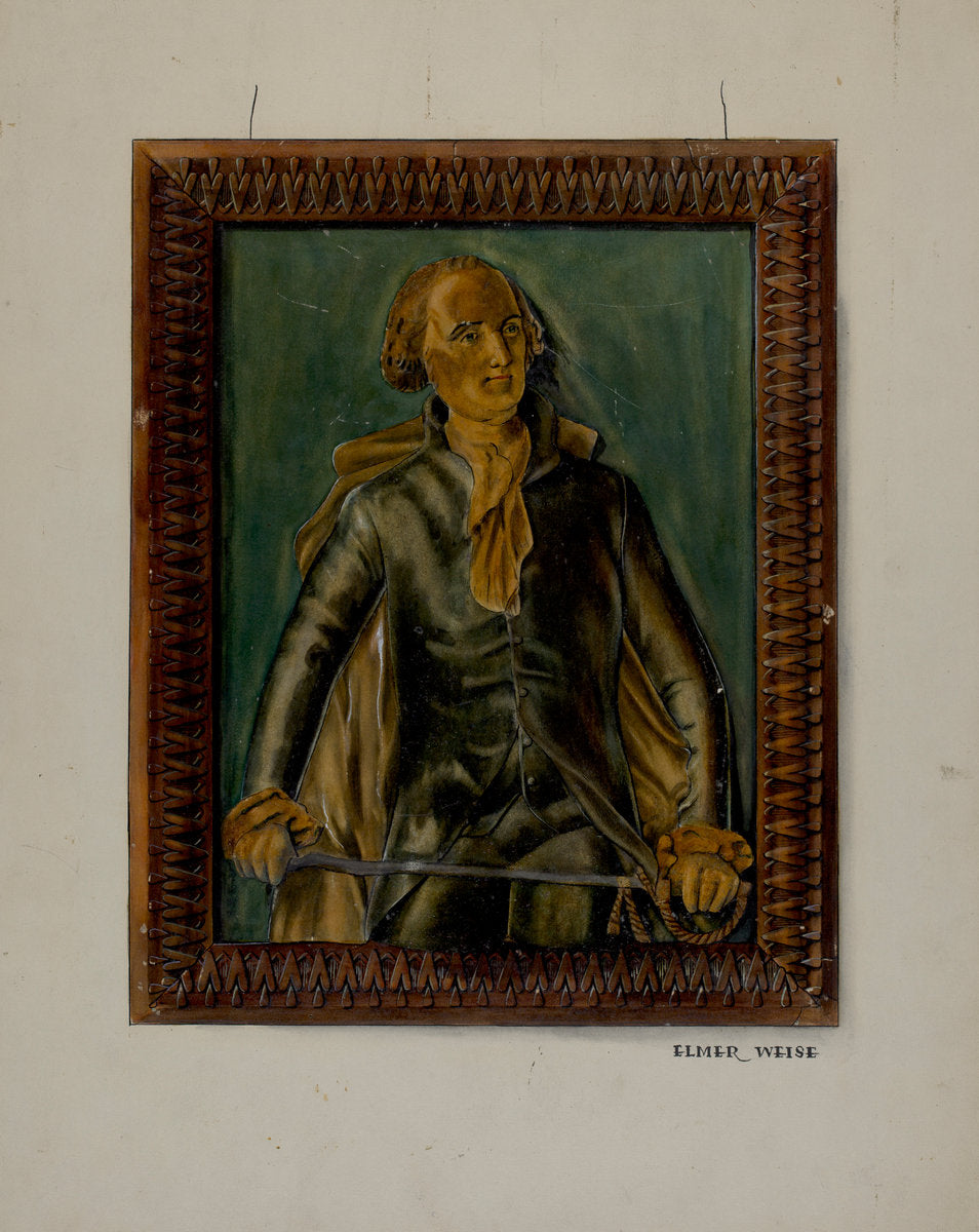 Painted Glass by Elmer Weise (American, active c. 1935), 16X12"(A3)Poster Print