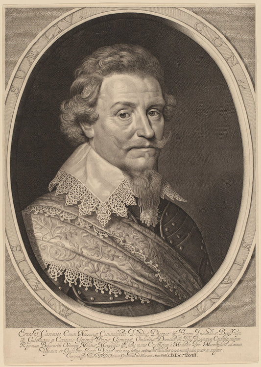 Ernest Casimir, Count of Nassau-Dietz by Willem Jacobsz Delff after Michiel van Miereveld (Dutch, 1580 - 1638), 16X12"(A3)Poster Print