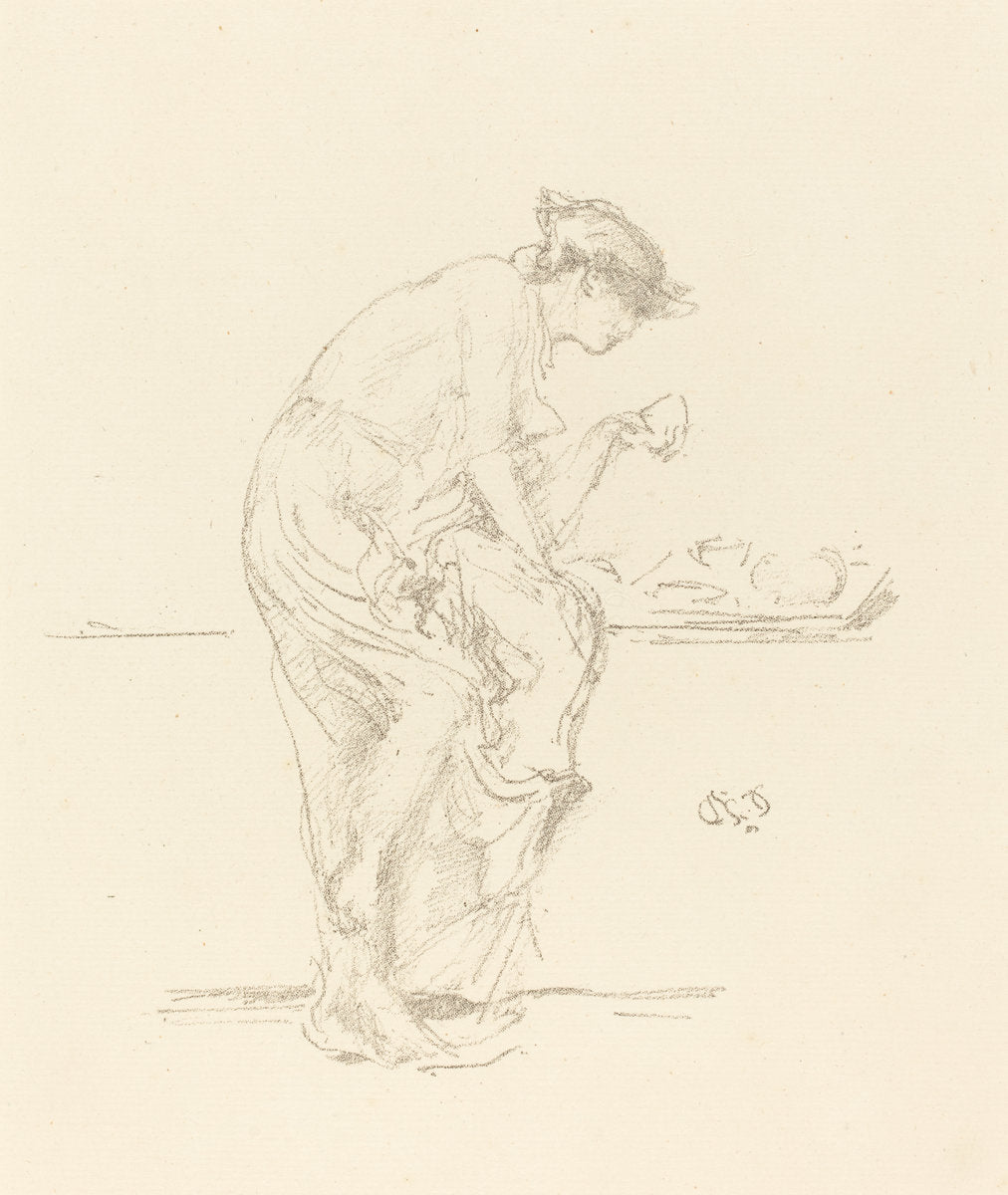 The Horoscope by James McNeill Whistler (American, 1834 - 1903), 16X12"(A3)Poster Print