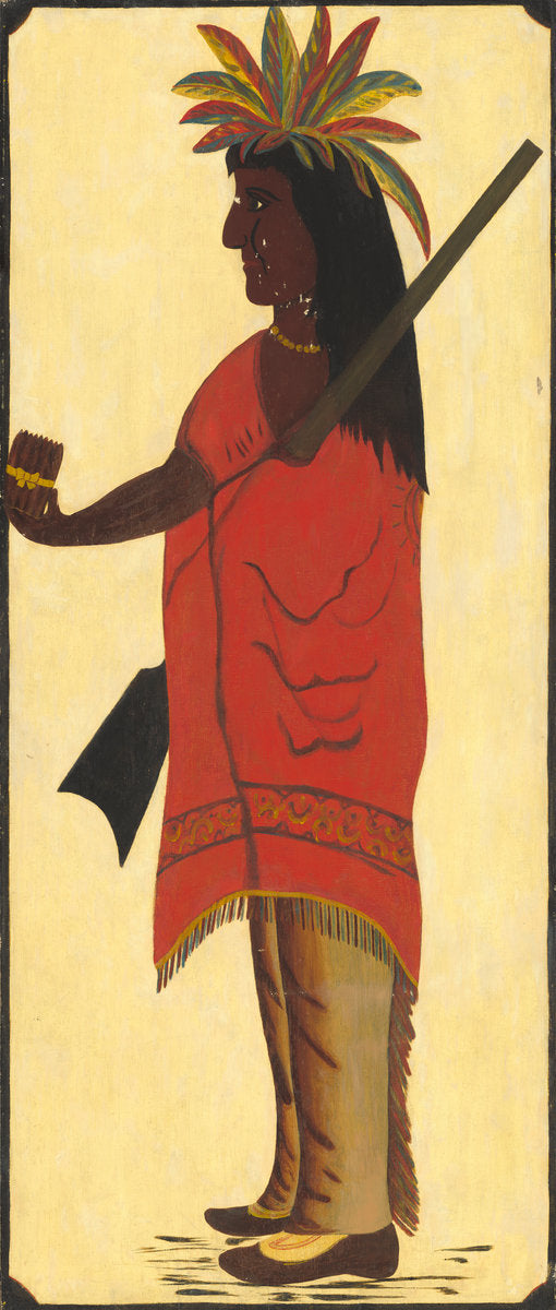 second half 19th century by American 19th Century (Indian Tobacco Shop Sign [obverse, Indian facing left]), 16X12"(A3)Poster Print