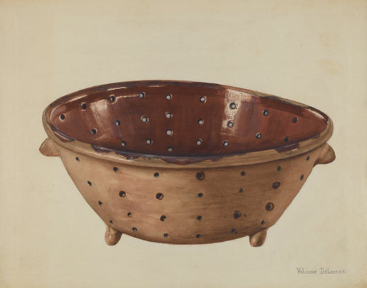 Colander by Yolande Delasser (American, active c. 1935), 16X12"(A3)Poster Print