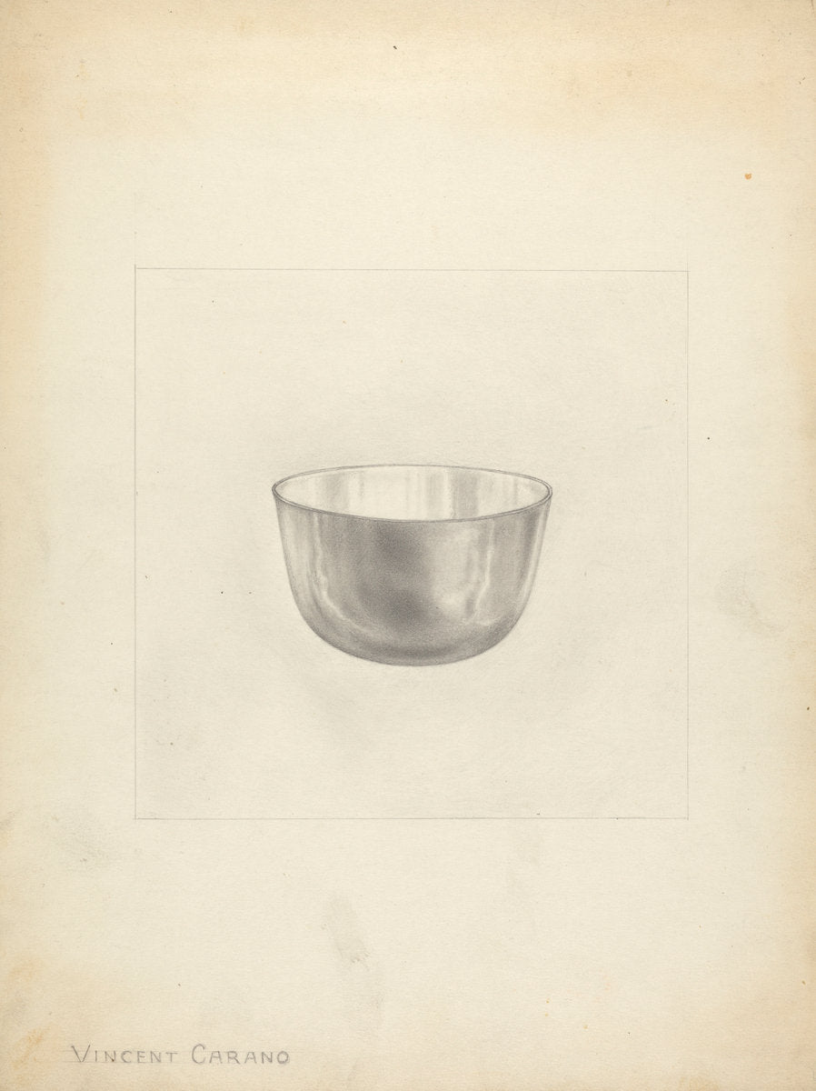 Silver Wine Tumbler by Vincent Carano (American, active c. 1935), 16X12"(A3)Poster Print
