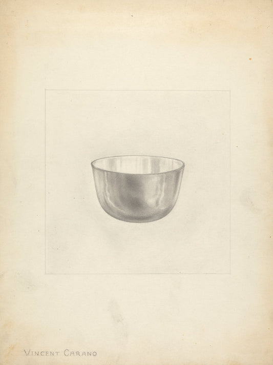 Silver Wine Tumbler by Vincent Carano (American, active c. 1935), 16X12"(A3)Poster Print