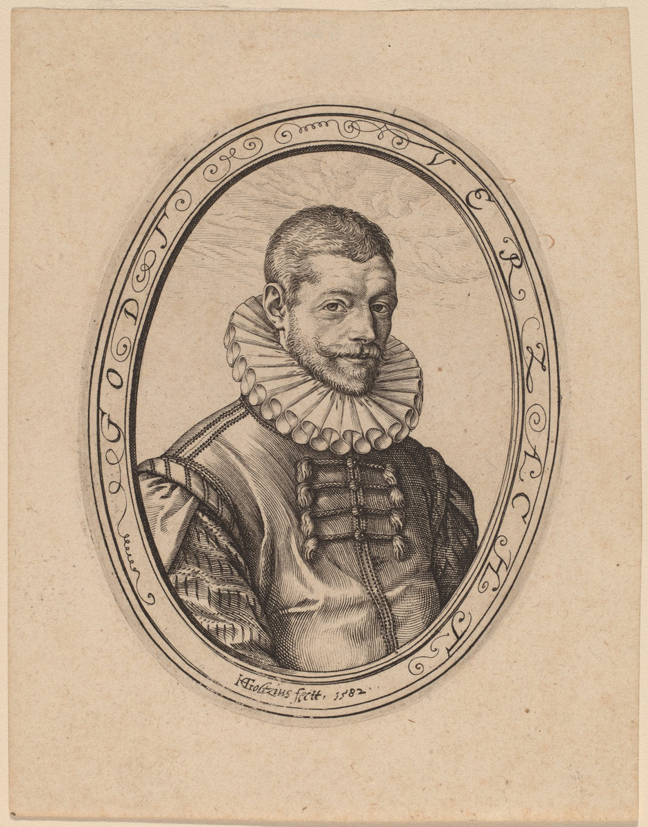 Hans Felbbier by Hendrik Goltzius (Dutch, 1558 - 1617), 16X12"(A3)Poster Print