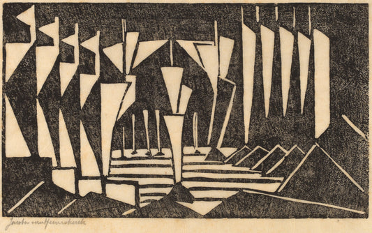 Stylized Sailboats by Jacoba van Heemskerck van Beest (Dutch, 1876 - 1923), 16X12"(A3)Poster Print