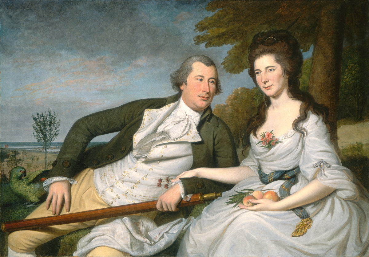 Benjamin and Eleanor Ridgely Laming by Charles Willson Peale (American, 1741 - 1827), 16X12"(A3)Poster Print