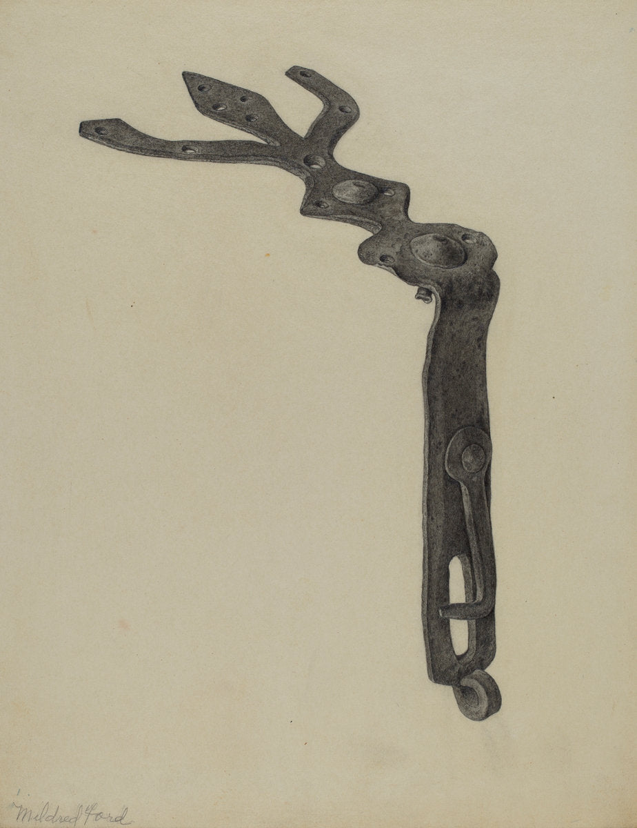 Tool Box Hasp by Mildred Ford (American, active c. 1935), 16X12"(A3)Poster Print