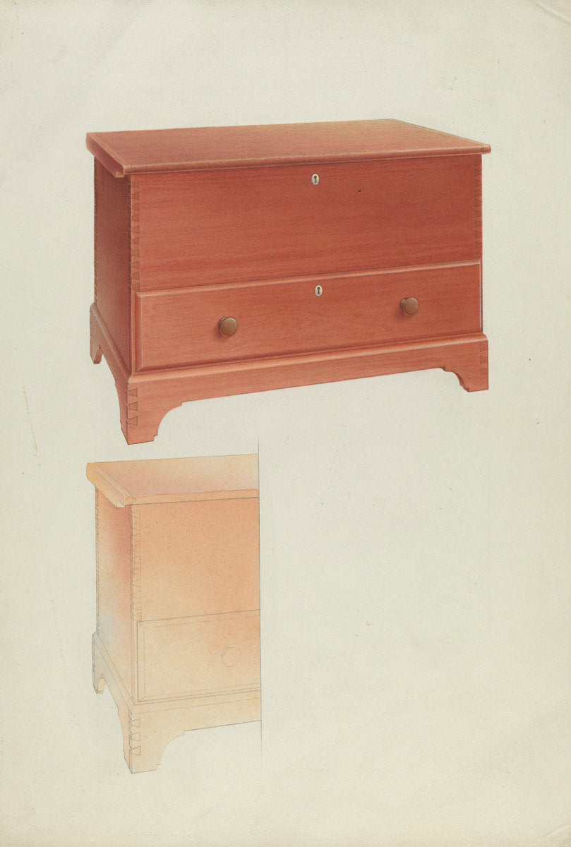 Blanket Chest by Alfred H. Smith (American, active c. 1935), 16X12"(A3)Poster Print