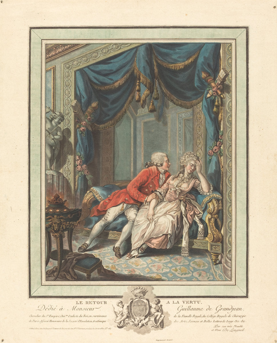 Le retour a la vertu by Joseph de Longueil (French, 1730 - 1792), 16X12"(A3)Poster Print