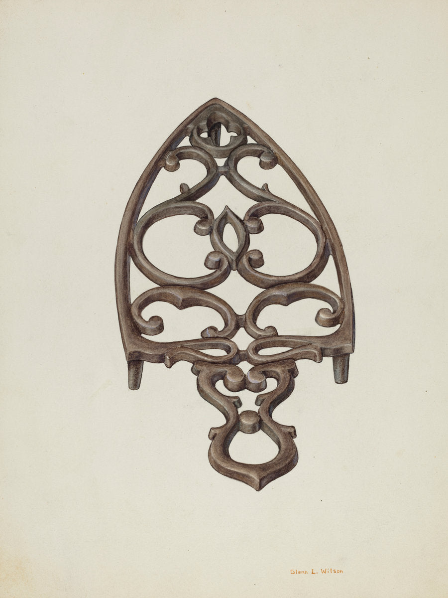 Trivet by Glenn Wilson (American, active c. 1935), 16X12"(A3)Poster Print