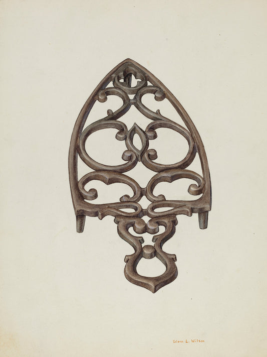Trivet by Glenn Wilson (American, active c. 1935), 16X12"(A3)Poster Print