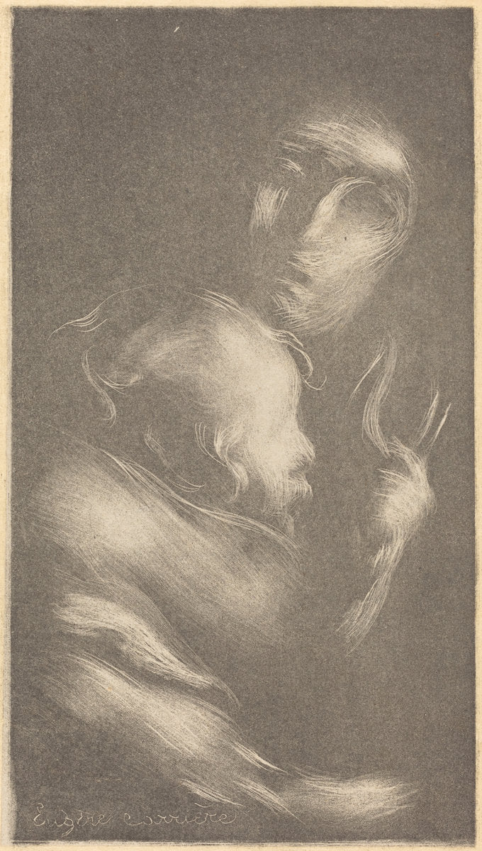 Maternity by Eugène Carrière (French, 1849 - 1906), 16X12"(A3)Poster Print