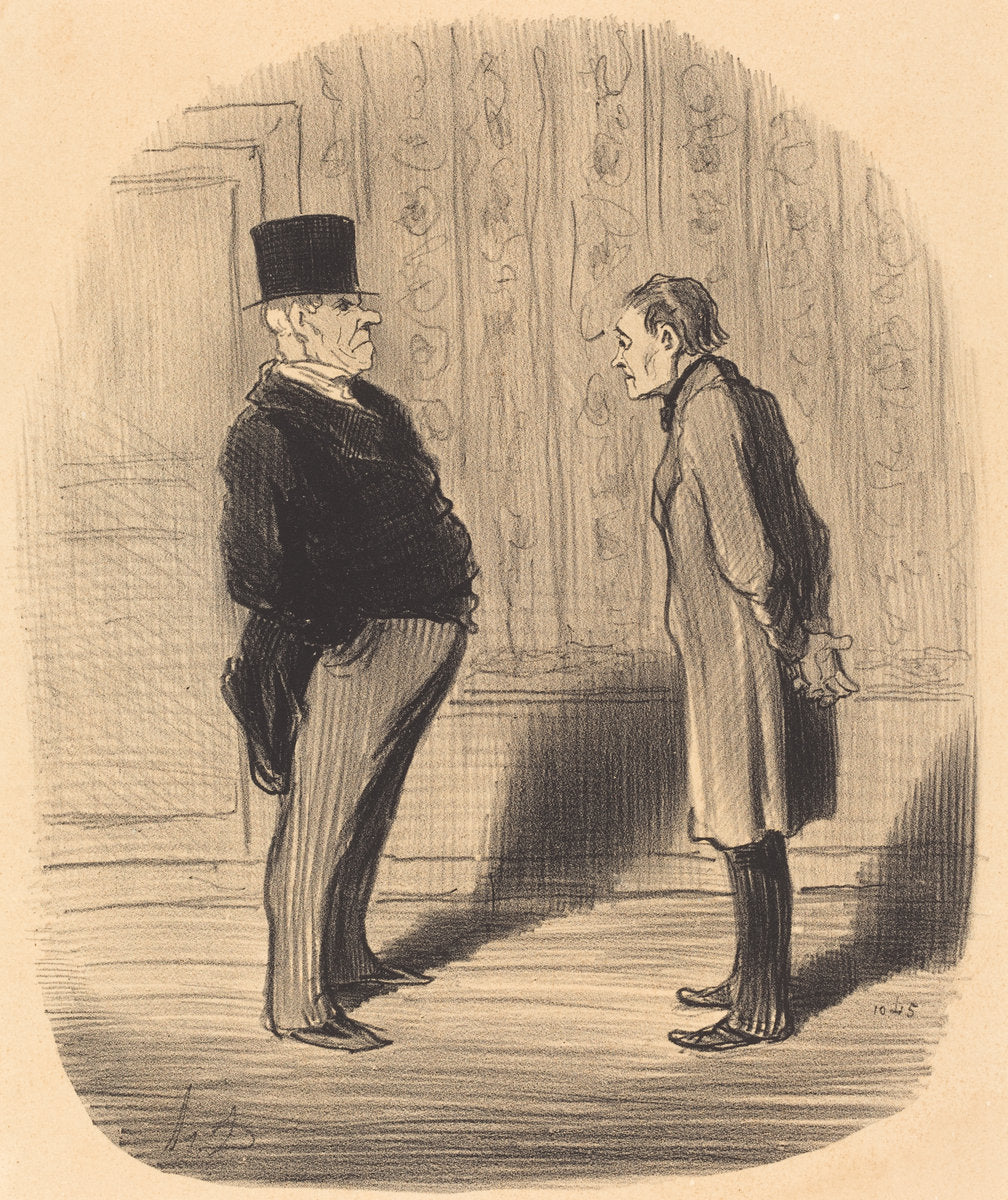 Eh! bien monsieur et mes trois termes... by Honoré Daumier (French, 1808 - 1879), 16X12"(A3)Poster Print