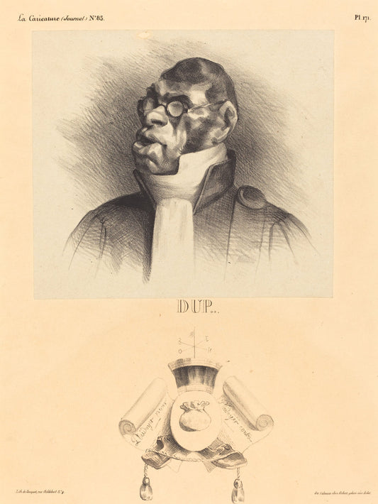 Dupin ainé by Honoré Daumier (French, 1808 - 1879), 16X12"(A3)Poster Print