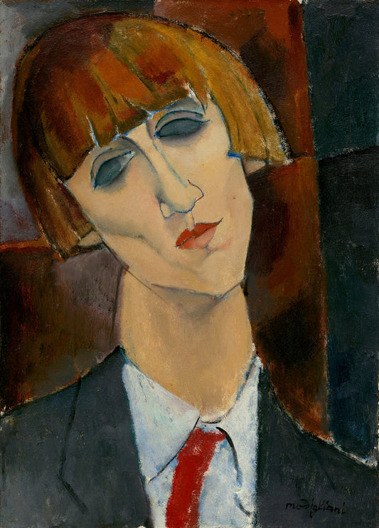 Madame Kisling by Amedeo Modigliani (Italian, 1884 - 1920), 16X12"(A3)Poster Print