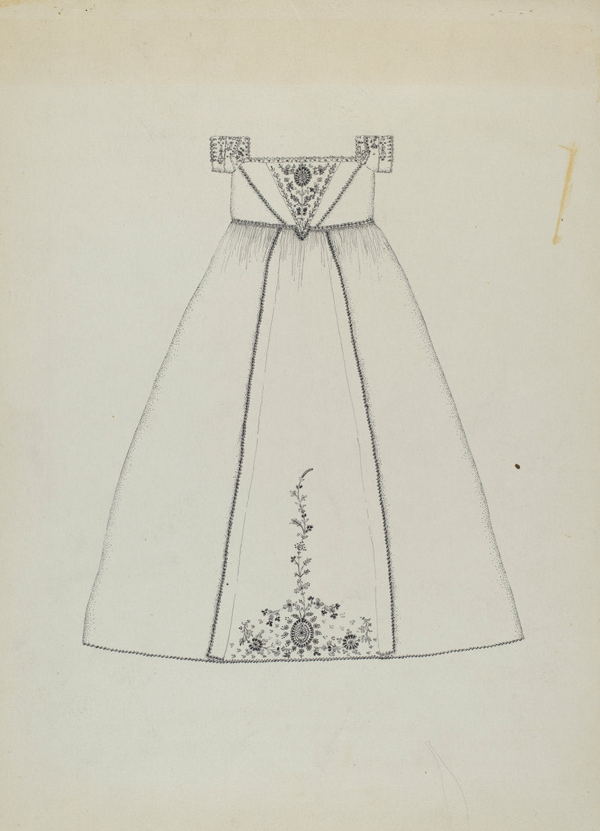 Baptismal Dress by Evelyn Bailey (American, active c. 1935), 16X12"(A3)Poster Print
