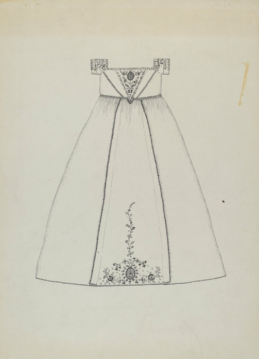 Baptismal Dress by Evelyn Bailey (American, active c. 1935), 16X12"(A3)Poster Print