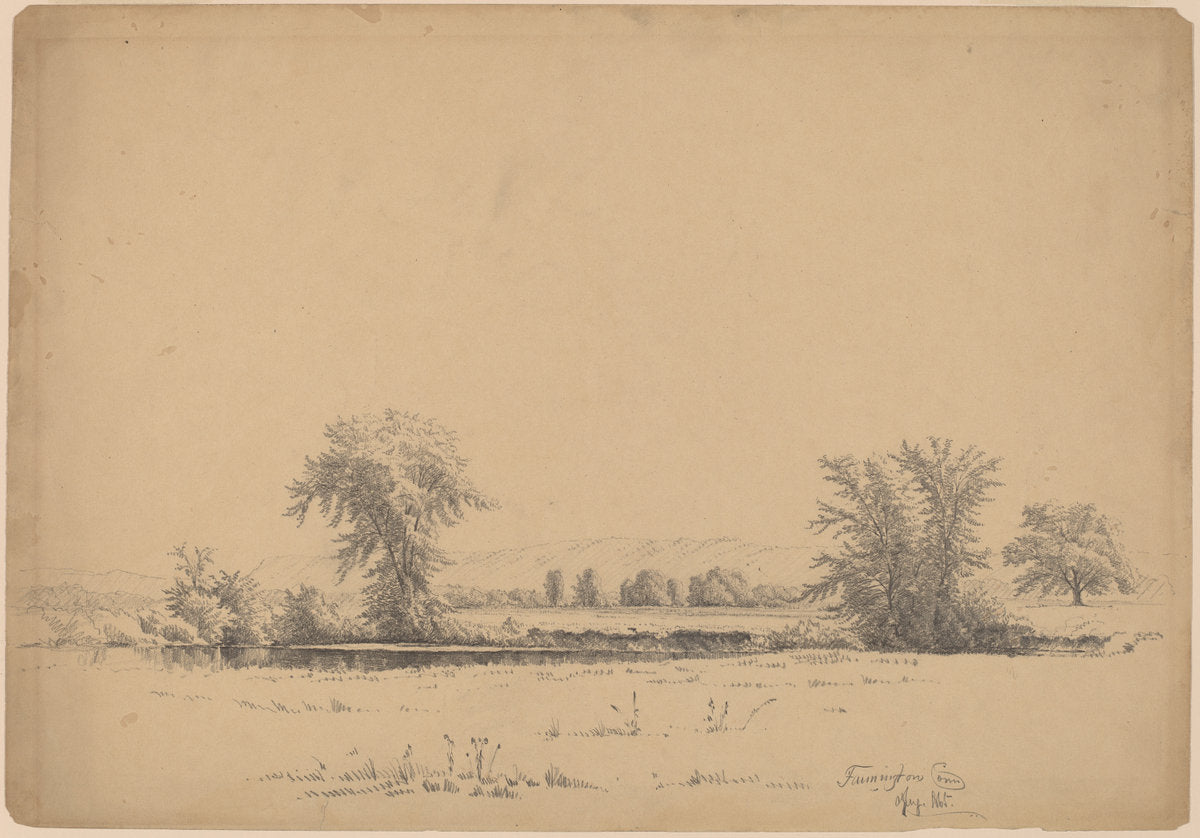 Farmington, Connecticut by James Renwick Brevoort (American, 1832 - 1918), 16X12"(A3)Poster Print
