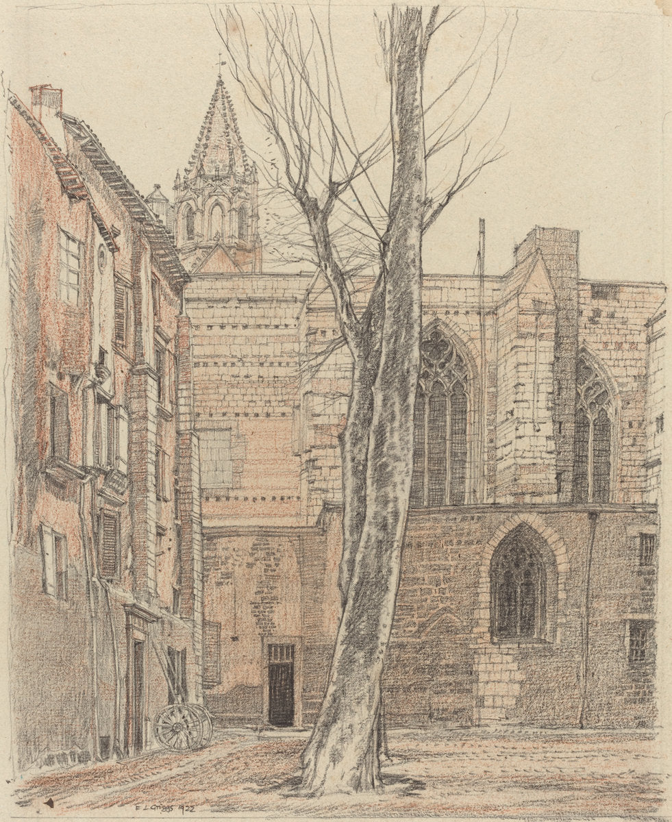 Cloitre St. Pierre, Avignon by F.L. Griggs (British, 1876 - 1938), 16X12"(A3)Poster Print
