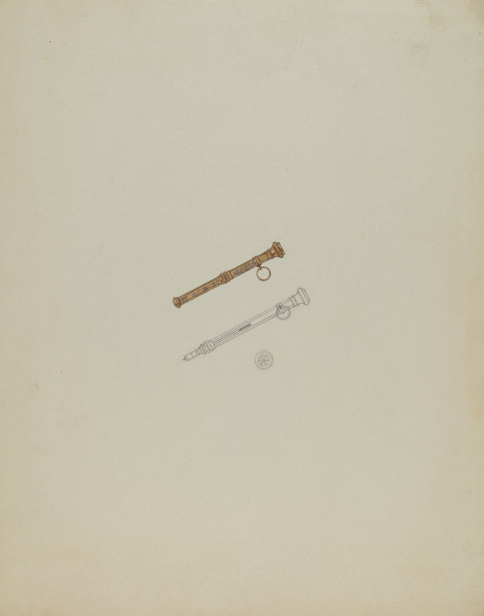 Pencil Charm by Vincent Burzy (American, active c. 1935), 16X12"(A3)Poster Print