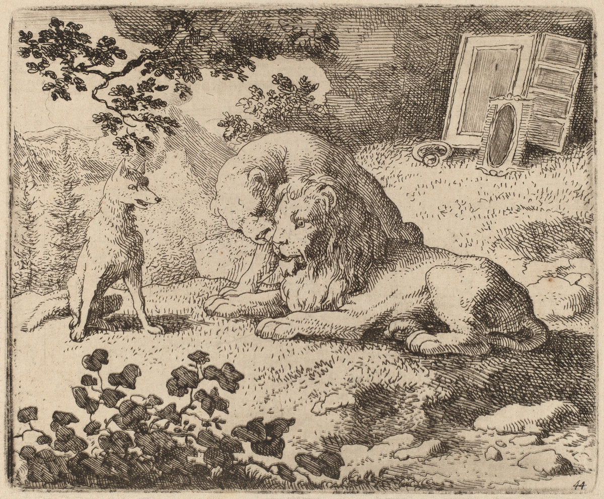 Reynard Describes the Missing Treasures by Allart van Everdingen (Dutch, 1621 - 1675), 16X12"(A3)Poster Print