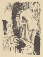 Nude Woman Standing, Drying Herself (Femme nue debout, a sa toilette) by Edgar Degas (French, 1834 - 1917), 16X12"(A3)Poster Print