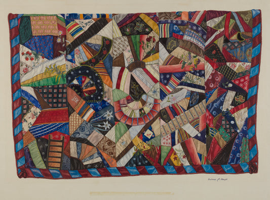 Crazy Quilt by Dolores Haupt (American, active c. 1935), 16X12"(A3)Poster Print