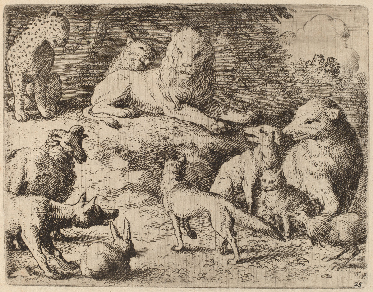 The Animals Present Their Charges Against Reynard by Allart van Everdingen (Dutch, 1621 - 1675), 16X12"(A3)Poster Print