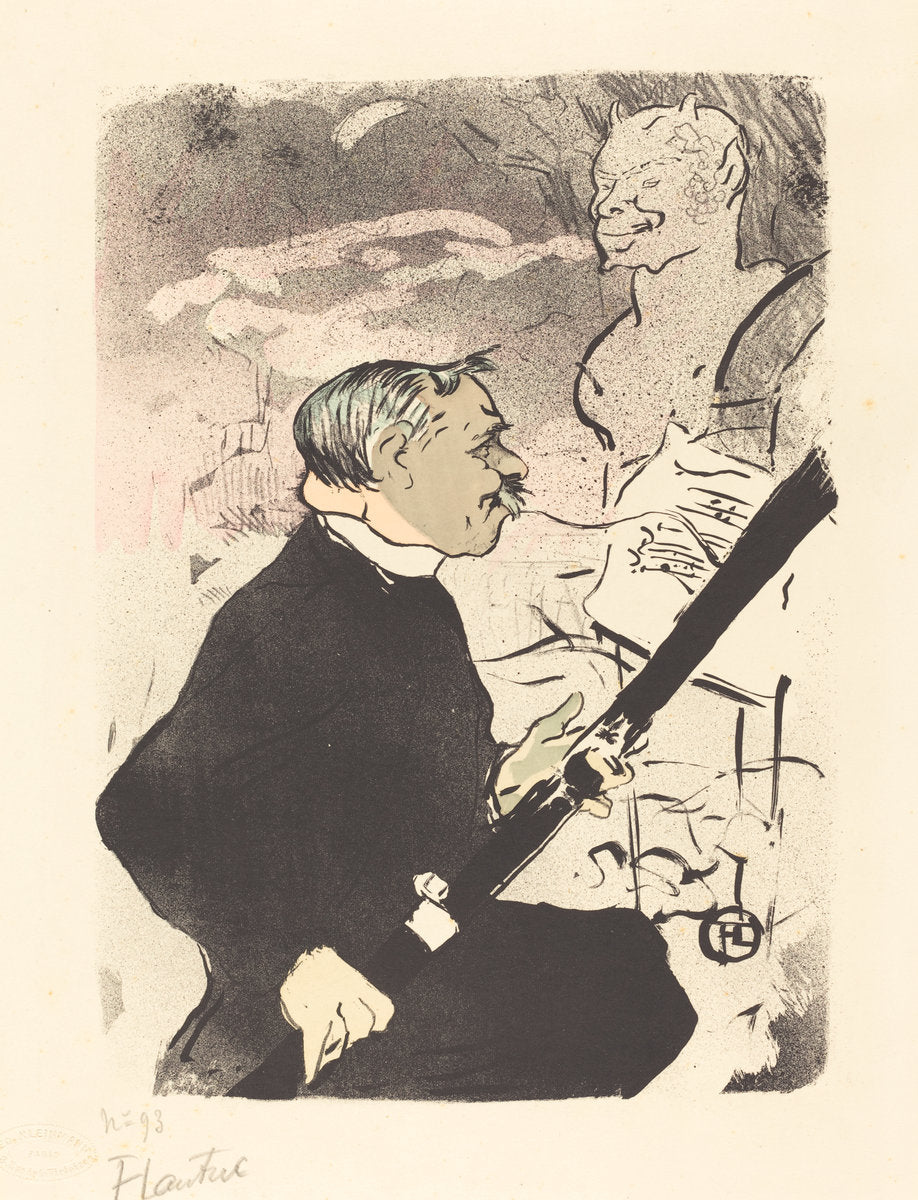 For You (Pour toi!...) by Henri de Toulouse-Lautrec (French, 1864 - 1901), 16X12"(A3)Poster Print