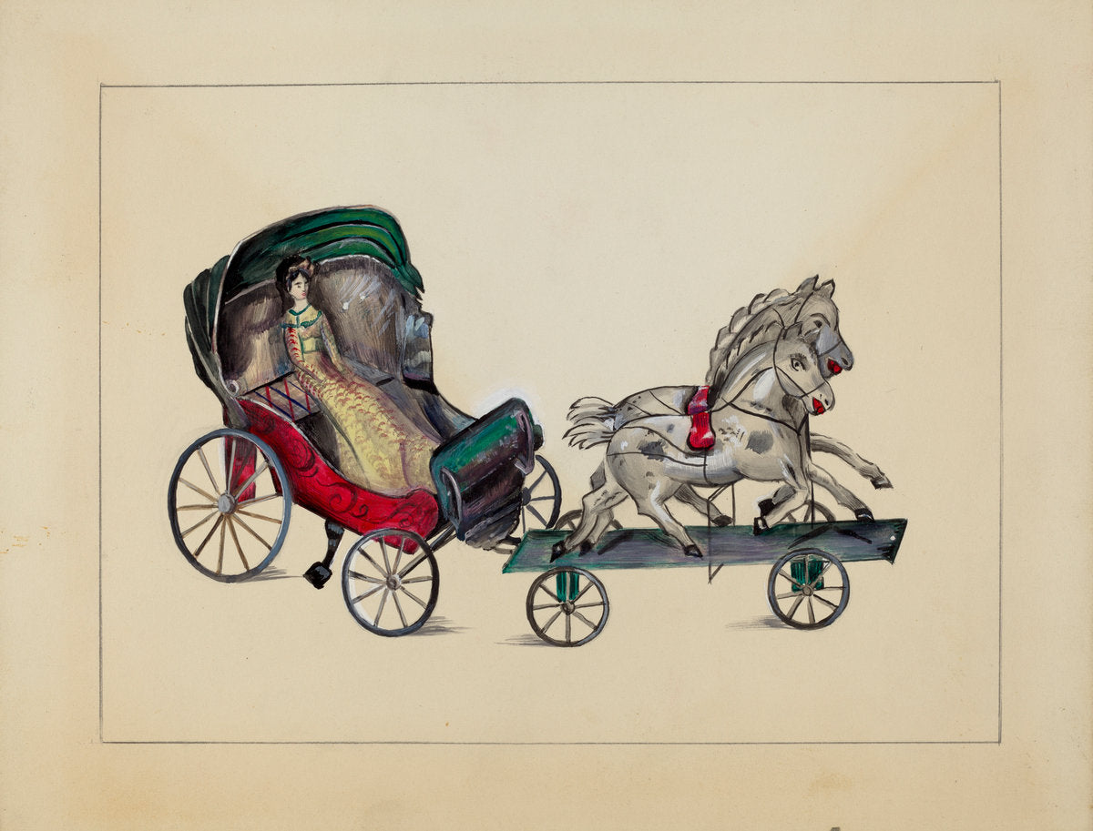 Calash by Mina Lowry (American, 1894 - 1942), 16X12"(A3)Poster Print