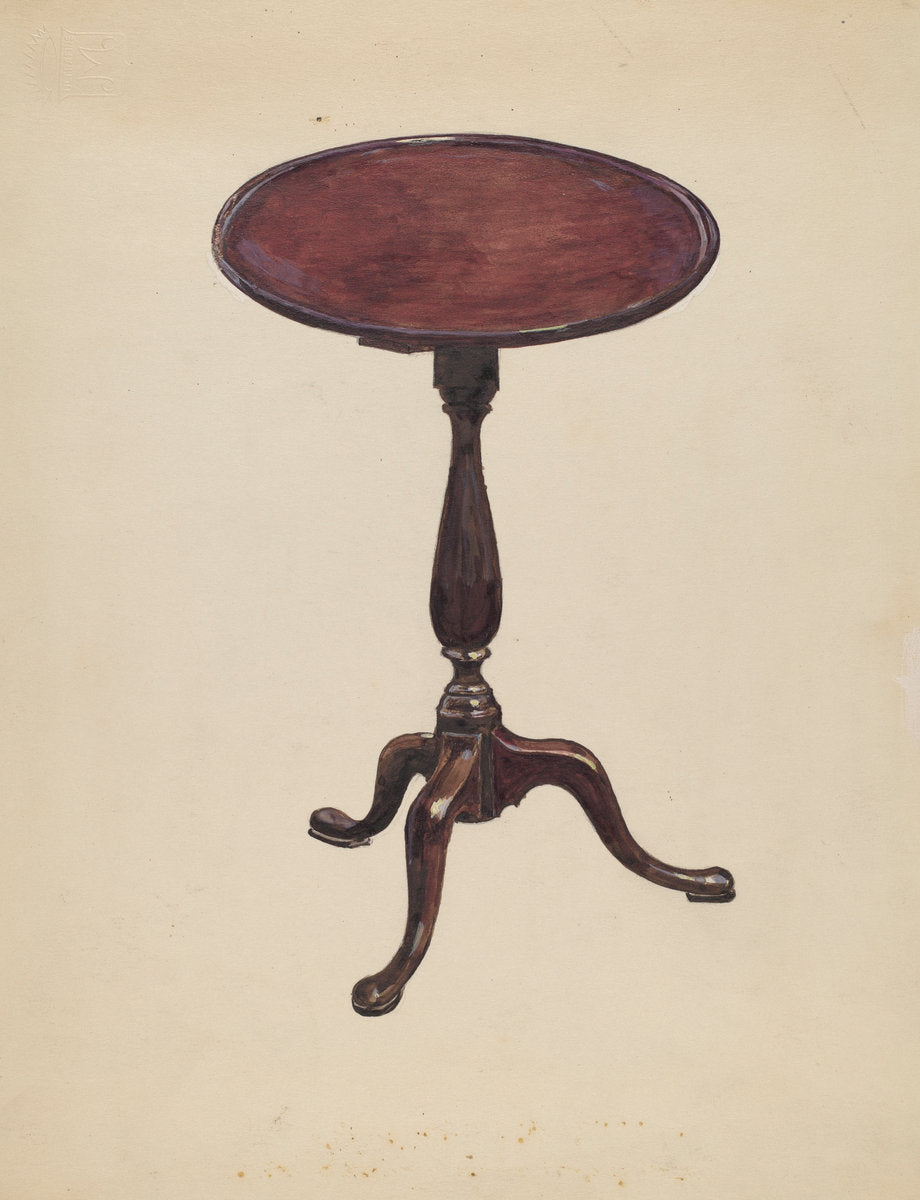 Candlestand by Max Schwartz (American, active c. 1935), 16X12"(A3)Poster Print