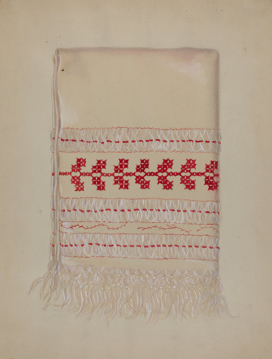 Linen Towel by Eva Wilson (American, active c. 1935), 16X12"(A3)Poster Print