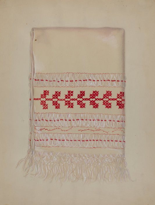 Linen Towel by Eva Wilson (American, active c. 1935), 16X12"(A3)Poster Print